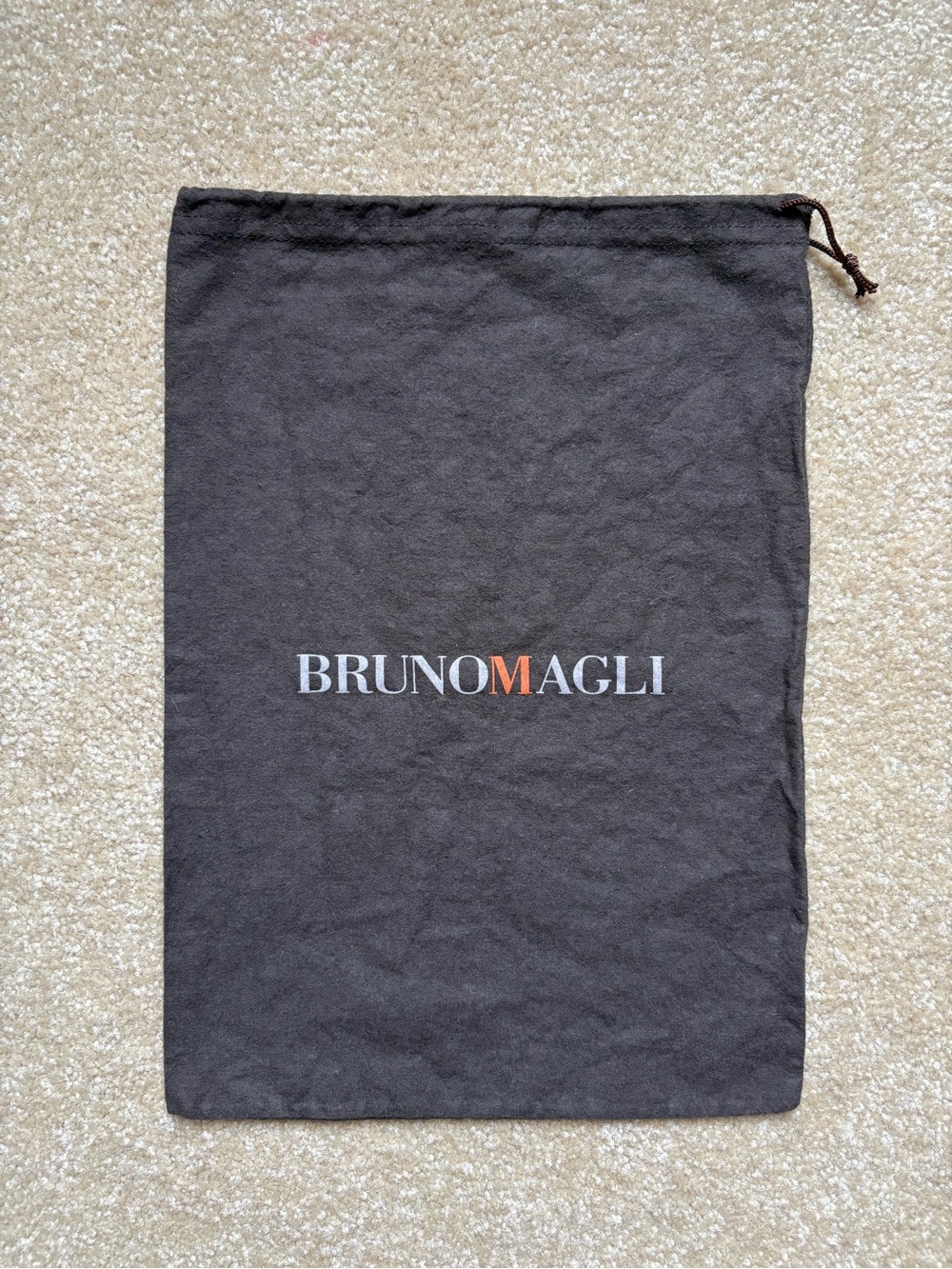 BRUNO MAGLI Dark Brown Drawstring Dust Bag